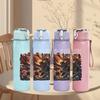 1PC Dark Horror Band Colorful Grunge Print 750ml Portable Sports Water Bottle Leakproof Gym Outdoor Travel Drink Cup