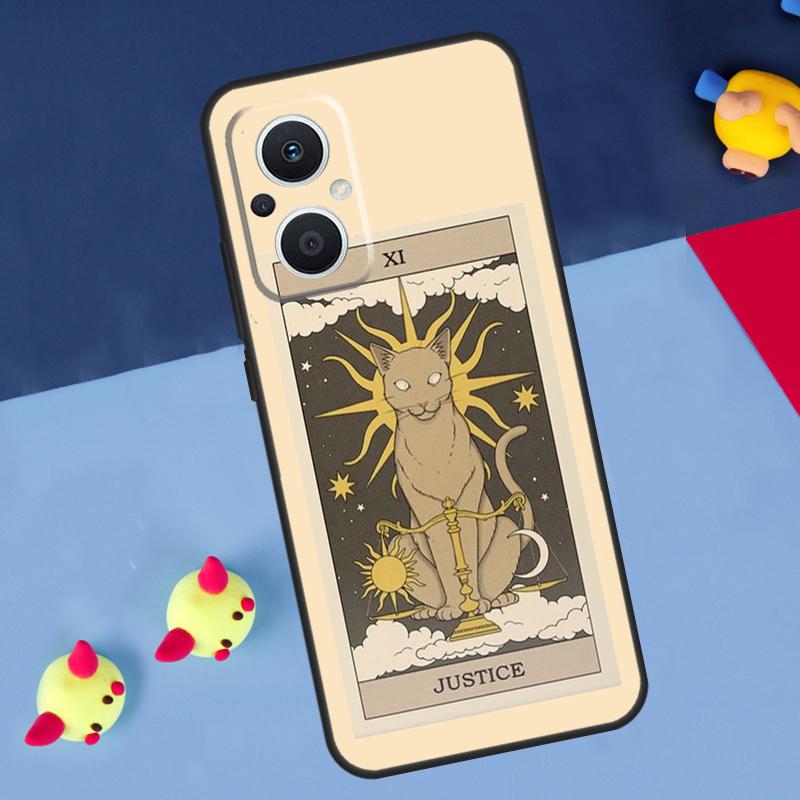 Der Kaiser Tarot Katzenkunst Druck Für OPPO Reno 14F 13F 12F 11F 10 11 12 13 14 Pro 8T 7 8 Lite OPPO Find X6 X5 X8 X9 Pro Hülle