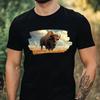 Pánské tričko s motivem bizona Bavlna Velikost XS až 5XL