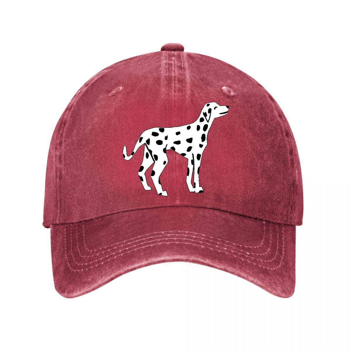 Vintage Dalmatian Baseball Cap New Vintage Washed Cotton Baseball Cap Parent Kids Sun Hats Adjustable