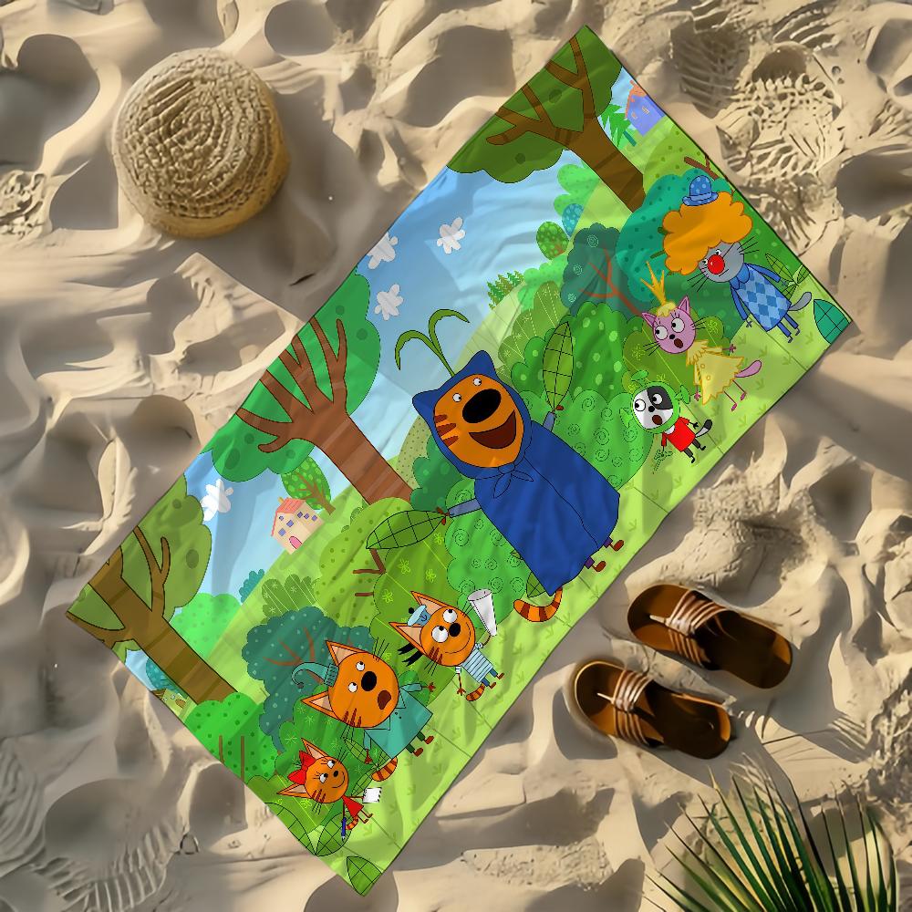 Cartoon Kid-E-Cats Handtuch Bleach Handtücher Yoga Fitnessstudio Leicht Tragbar Zum Schwimmen Duschen Reisen Sportzubehör Sanddicht
