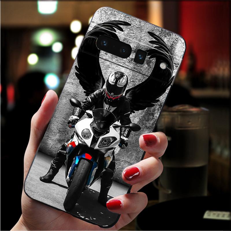 Moto Cross Motorcycle Sports Phone Case for Google Pixel 7 Pro 7 6A 6 Pro 5A 4A 3A Pixel 4 XL Pixel 5 6 4 3 XL 3A XL 2 XL Funda