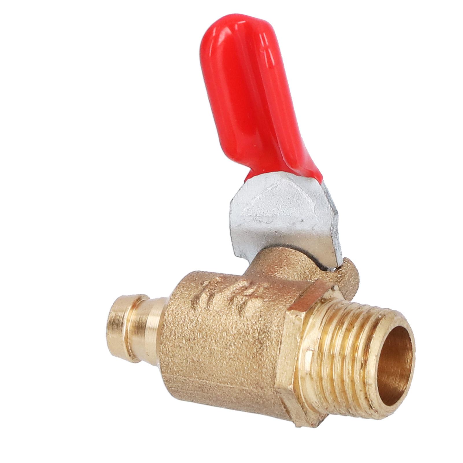 

4Pcs Mini Ball Valve All Brass Thickening Anticorrosion High Hardness Air Shut Off Valve