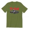 T-34 Tank Pattern Casual T-Shirts Russian USSR CCCP Style Streetwear Casual Short Sleeve Men's T-shirts