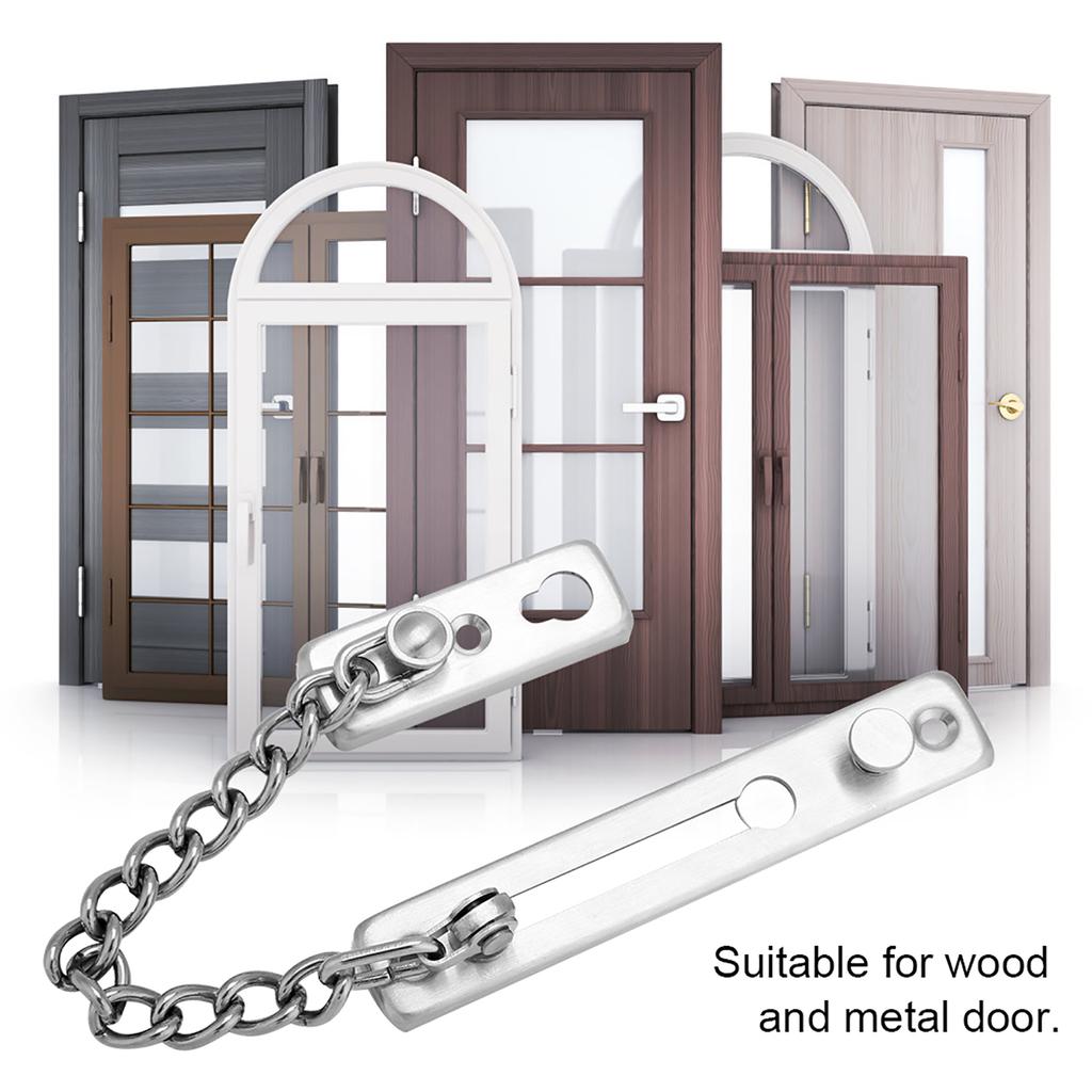 Rostfritt stål Slitstarkt Stöldskydd Kedjelås Säkerhetsvakt Insida Dörr Hem Hotell(2#)