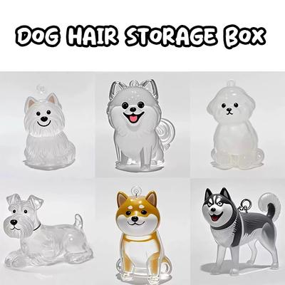Clear Puppy Hair Memorial Keepsake Capsule Pet's Dog Fur Container DIY Pendant Keychain Decor Pet Lovers Home Display Gifts
