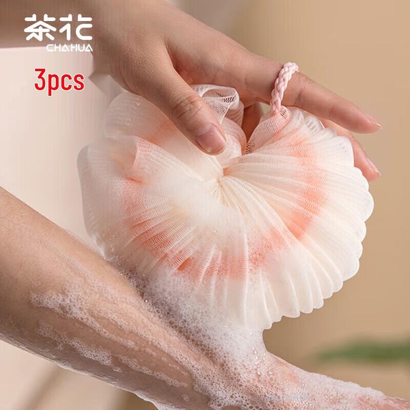 Chahua Soft Gradient Foaming Bath Ball Set (3-Pack)