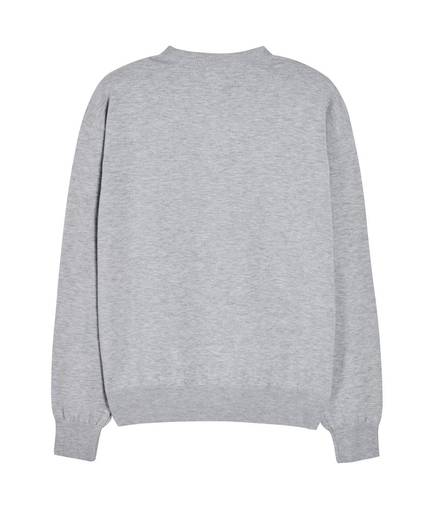 Akecii Andy Soft Cardigan_Melange Grey
