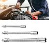 Set of 3 Wrench Sleeve Extension Rod Bendable Socket Tool Kit Bendable Drive Head Adapters for Automotive and Home Use