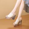 Summer Womens Platform Flip Flops With Pu Material And Rubber Sole For Casual Wear
