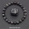 Jingde Jewelry Natural Agate Bracelet: Single-Loop Crystal Stone for Men and Women