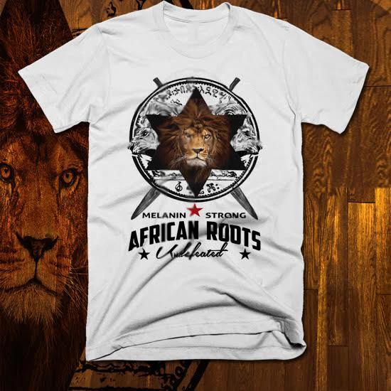 

African Lion T-Shirt Melanated Wakanda Roots Huey P Newton Zulu Kemetic Pride S