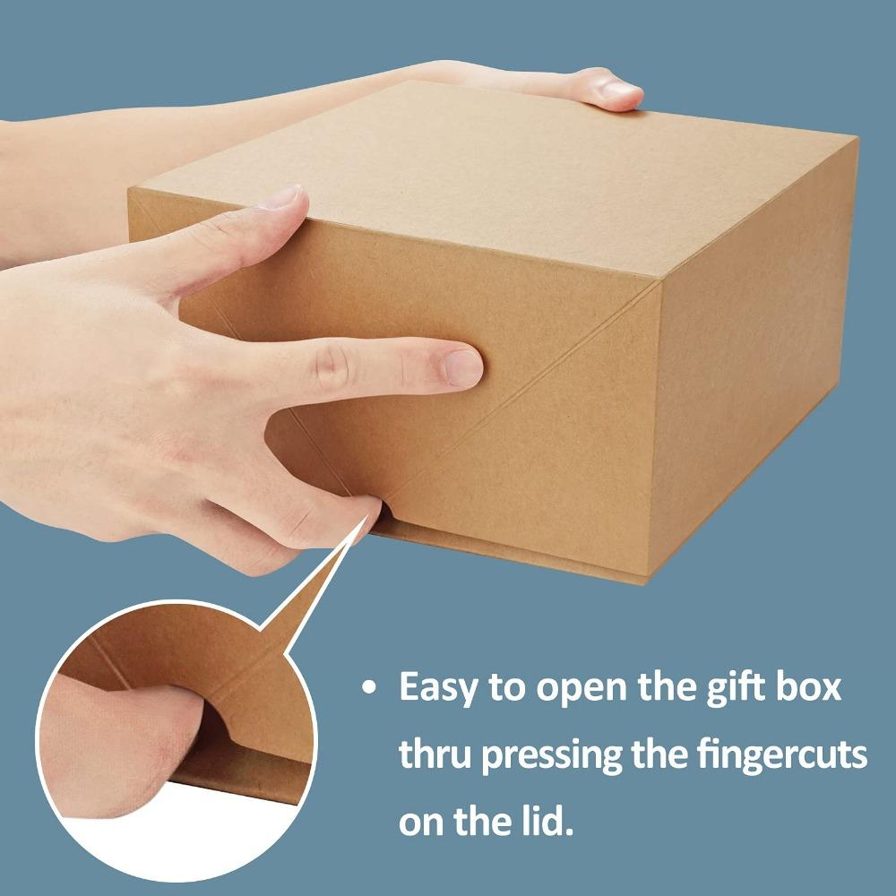 5pcs Premium Gift Boxes with Lids and Hemp Rope Paper Gift Gift Packing Boxes for Christmas Gifts Bridesmaid Proposal Boxes Easy Assemble Boxes