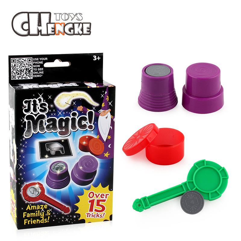 

Новые и странные крупным планом сценические детские магические игрушки многопользовательский набор для игры с монетами большая коллекция