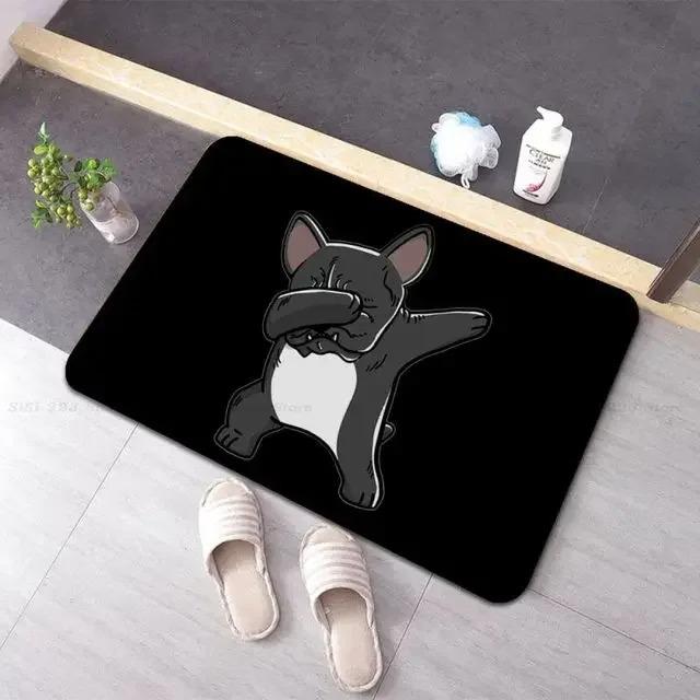 French Bulldog Pattern Door Mat Decoration Home Bathroom Mat 40x60cm