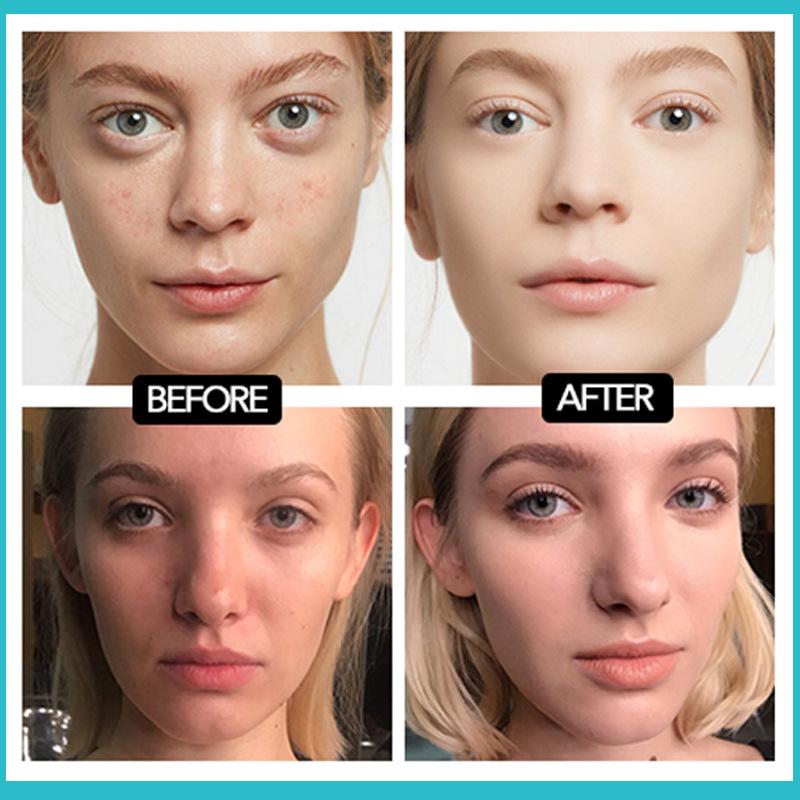 Fläckfri och långvarig flytande foundation med slät matt yta och vattentät isolering