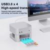 Mini Docking Station for 2024 Mac Mini M4 Computer USB Hub Desktop Stand USB Port Hub for Mac Mini M4 Pro PC Accessories