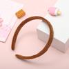 Candy Colorful Winter Elastic Plain Hair Bands Hard Hair Hoop Crown Tiara Base Crafting Accessories for Women Girls