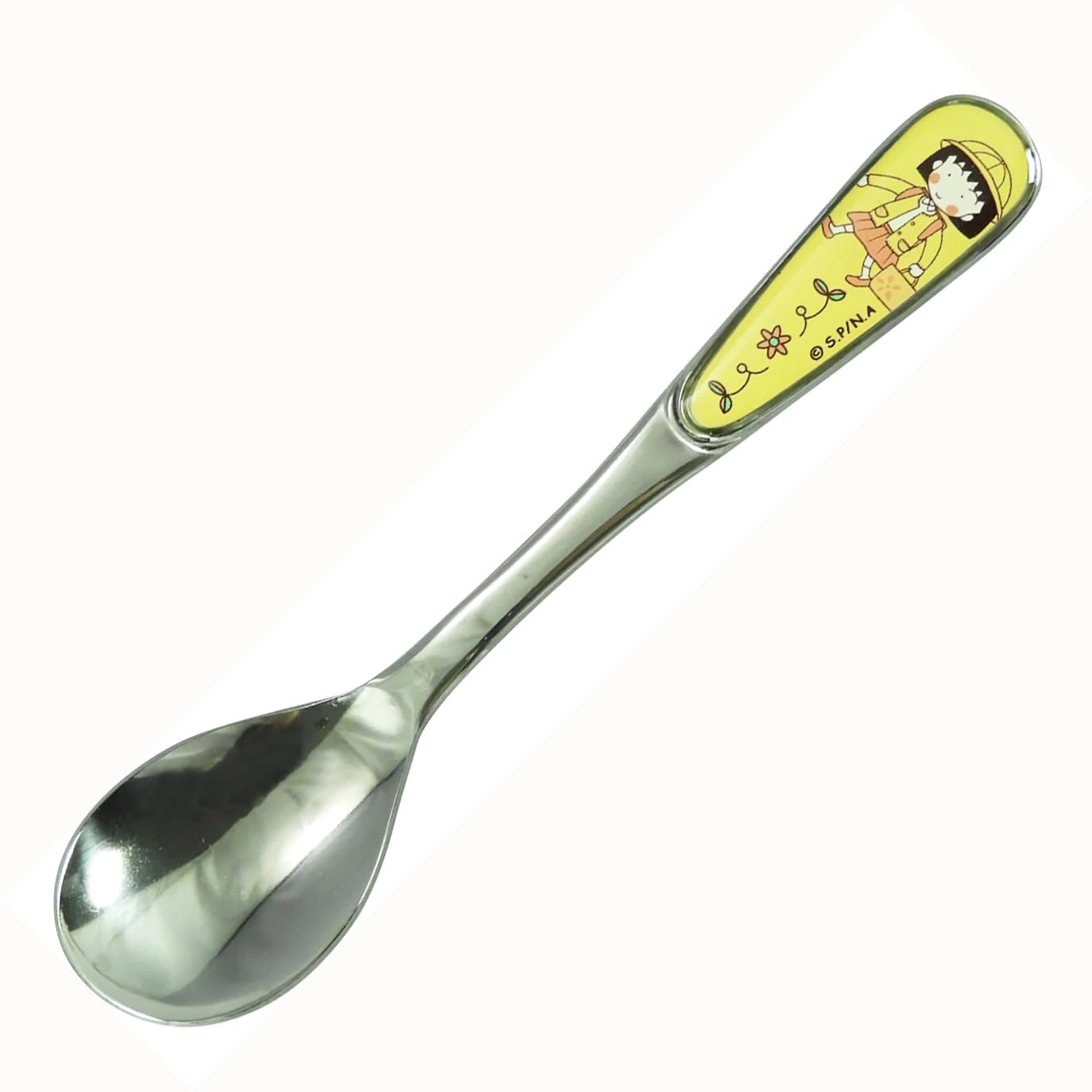 

Chibi 35th Anniversary Stainless Steel Made in Yamaka Maruko-chan Spoon, 13.5cm, Yellow, Japan, Shoten, CM41-850