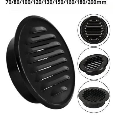 New 70-300mm Round Stainless Steel Air Vent Grille Insect Protection Home Exterior Wall Ducting Ventilation Tools Exhaust Hoods