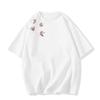 Cotton short-sleeved t-shirt women's print pattern literary niche design sense ins American retro oversize top tide