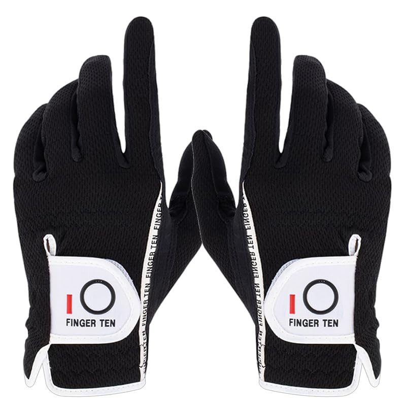 

Перчатки для гольфа из сетки из синтетического волокна для мужчин, замшеподобная кожа, ткань, материал, мягкие, дышащие, быстросохнущие, износостойкие, моющиеся,