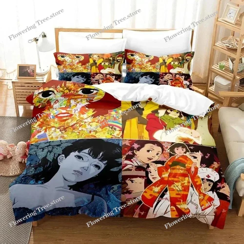 Anime Art of Satoshi Kon Bedding Set Duvet Cover Bed Set Quilt Cover Pillowcase Comforter king Queen Size Boys Adult029
