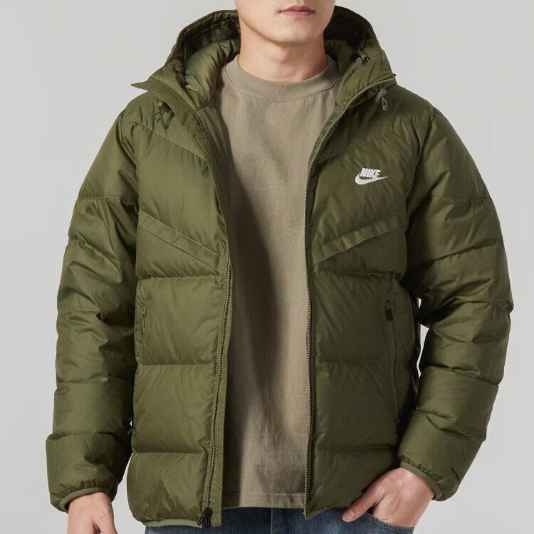 Nike Sportswear Therma-FIT Repel Hooded Puffer Classic Jacket Green (Unisex) Down Jackets FZ1103 222