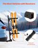 Klappbarer Ski- und Snowboardträger für die Anhängerkupplung, Passend für 50 mm Receiver, Trägt bis zu 6 Paar Ski oder 4 Snowboards, Verstellbarer, an der Anhängerkupplung montierbarer Träger für das Auto