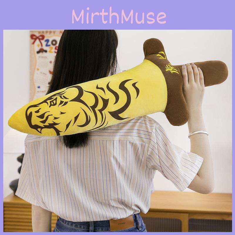 Creative Cow Fork Tiger Dagger Combined With Cartoon Plush Toy Pillow Home Decor
