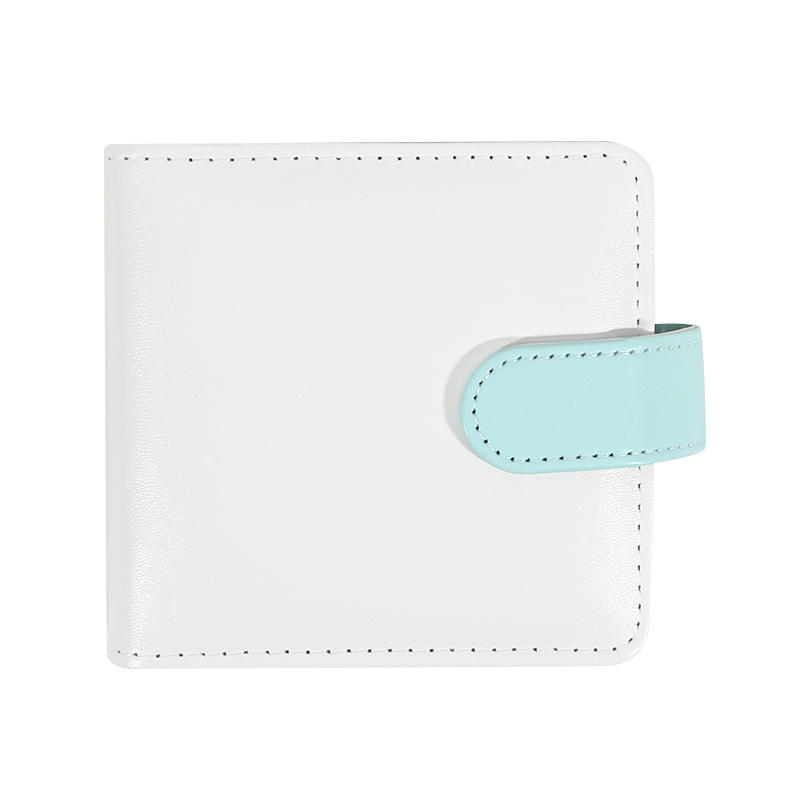 Leichtes Mini Kpop Fotokarten Ordner Cover Buch Loseblatt Leder Kleines Fotoalbum für Organizer Trading Cards Spielkarten