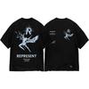 Trendy brand REPRESEN classic slogan printed male and female couples crew neck pullover cotton short-sleeved T-shirt high street