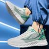 TUINANLE Men Sports Shoes Breathable Mesh Platform Sneakers Mixed Color Casual Running Shoes