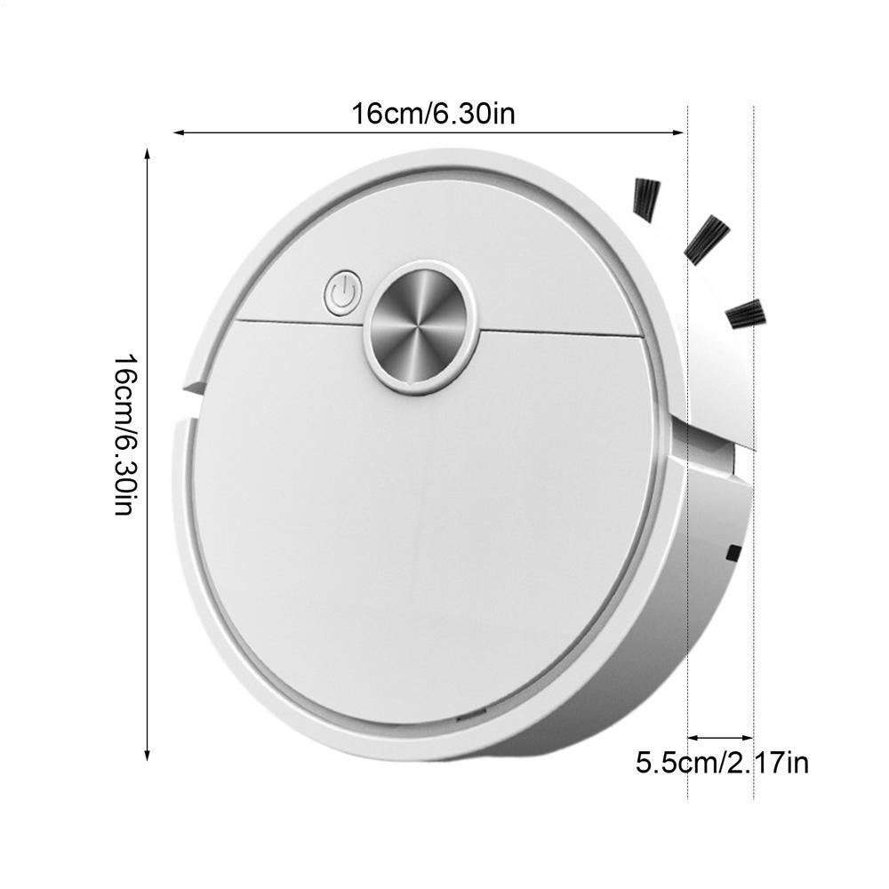 Cleaning Robot for Desk Small Crumb Dusting Robot Rechargeable USB Vacuum Duster for Home Office Apartment Dormitory Living Room