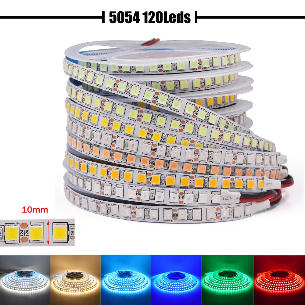 5M RGB LED Strip Light 12V Flexible LED Tape 5050 5054 60/120Leds Ribbon Rope Light Waterproof Stripe Light Diode Tape for Decor