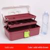 Large Capacity 3-Layer Transparent Art Tool & Pencil Storage Box