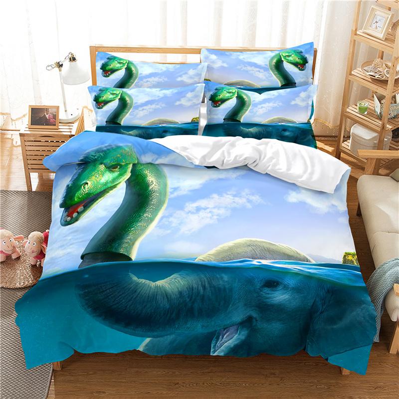 Jurassic Period Dinosaurs Duvet Cover Set For Kids,Super Soft,Comfortable Bedding Set,Home Textile,Boy Quilt Cover,Pillowcases