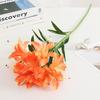 Lily Bouquet Not Fade Non-Withering Easy Care No Watering Aesthetic Decorative Soft Rubber 10 Head Simulation  Small Lilies Wedding Decor