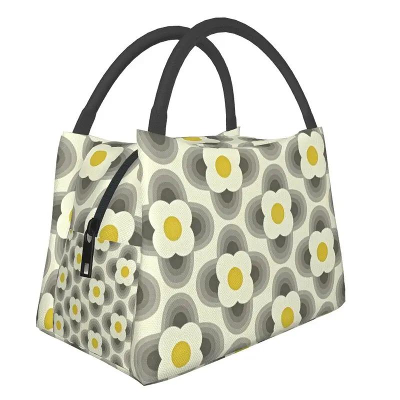 Orla Kiely Abstract Multi Stem Insulated Lunch Tote Bag for Mid Century Scandinavian Geometric Cooler Thermal Food Lunch Box