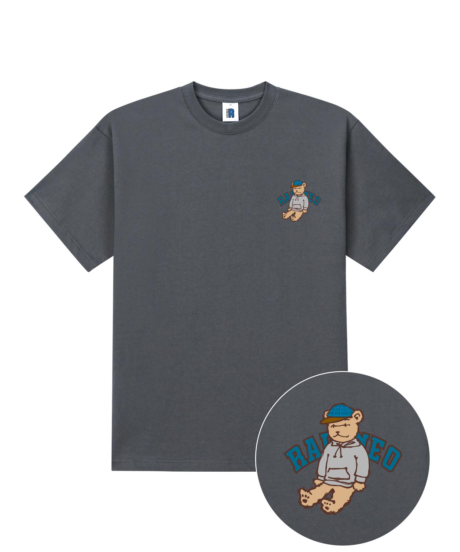 Radineo A Fluffy Bear Grey Short Sleeve T-Shirt L