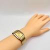 Used RADO QZ Rado Diamond Star 121.9521.3 Square Gold Dial