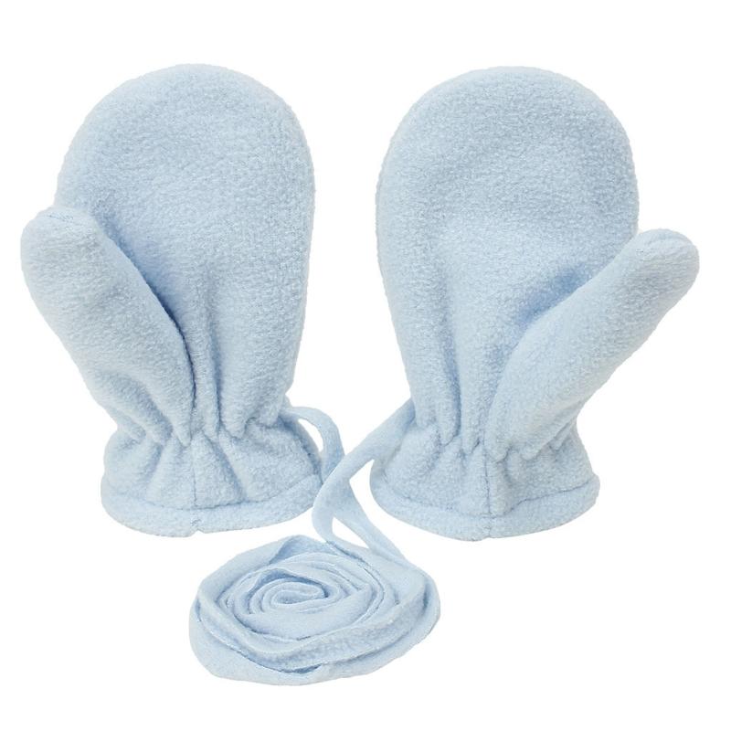 

Cute Kids Mittens with String Plush Polar Fleece Gloves Winter Warm Gloves M світло-синій колір