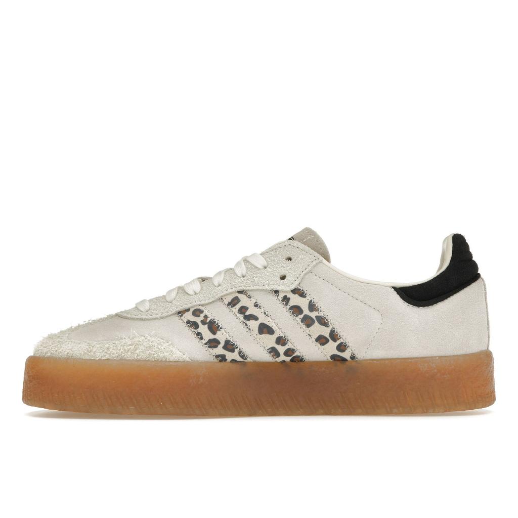 Adidas Sambae Cream White Leopard Women Sneakers Off-White Core-Black JI4226