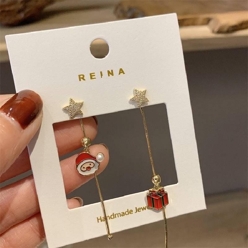 Christmas Lady Earrings Fashion Casual Delicate Elegant Alloy Earrings Gift