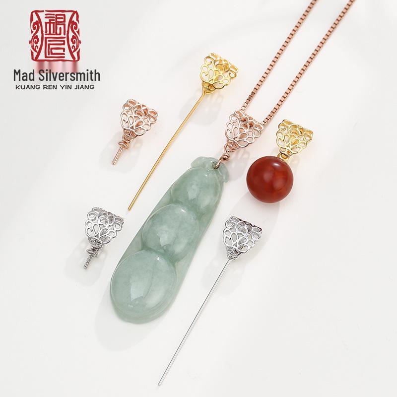 

Women s 925 Silver Jade Pendant Clip with DIY Buddha Buckle