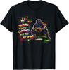 Softball Catcher's Mother Player Warning Quote Color Drip T-Shirt