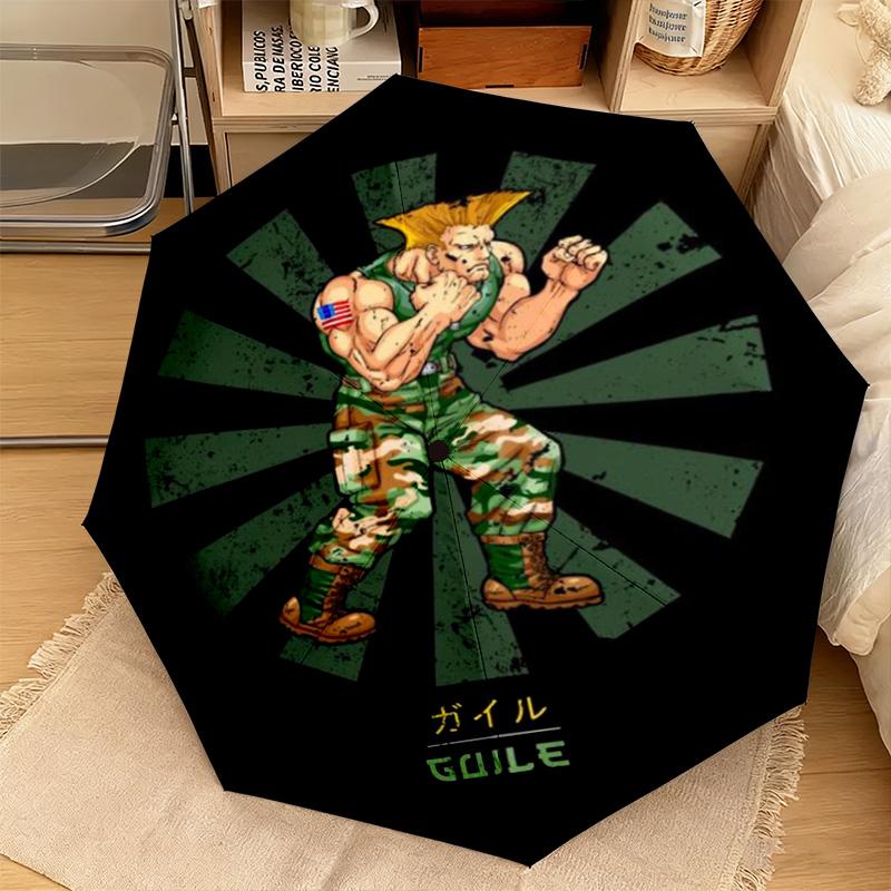 Super Street Fighter Automatic Umbrella - Suitable Travel Portable Umbrella Outdoor sun shading umbrella Suitable For All Seasons