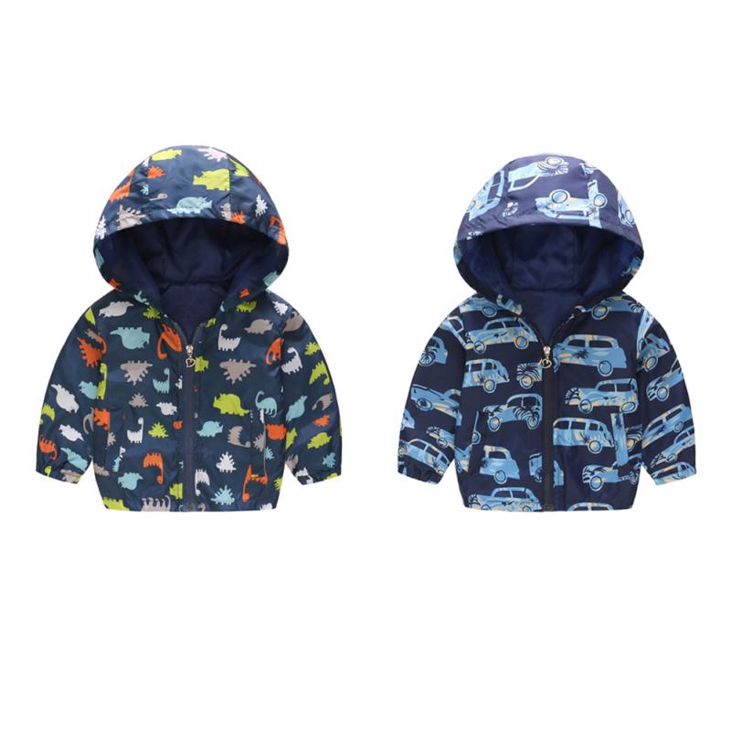 Baby Boy Hooded Jacket Cute Cartoon Hoodie Coat Top for Kids uygun