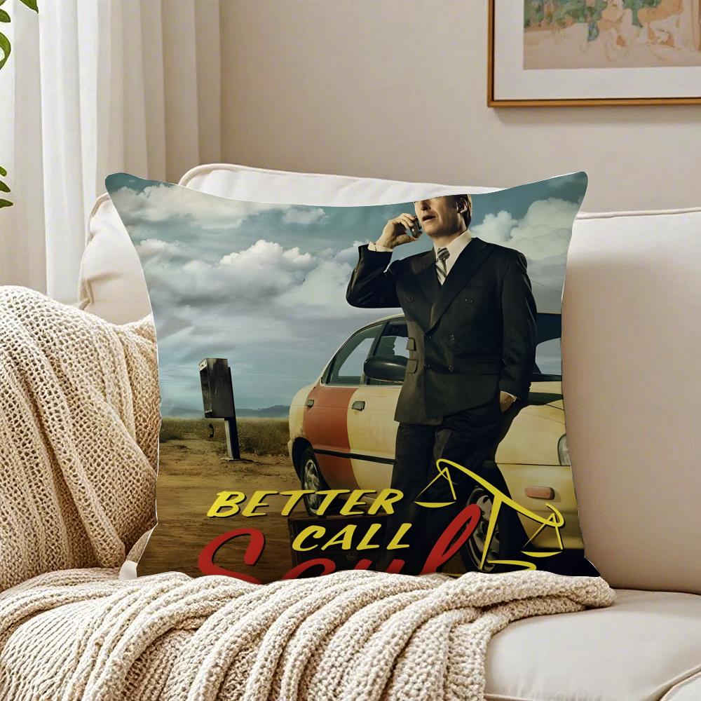 TV Drama BBetter CCall Saul Cushion Cover Pillowcase Antidustmite Living Room Sofa Decor Cushion Room