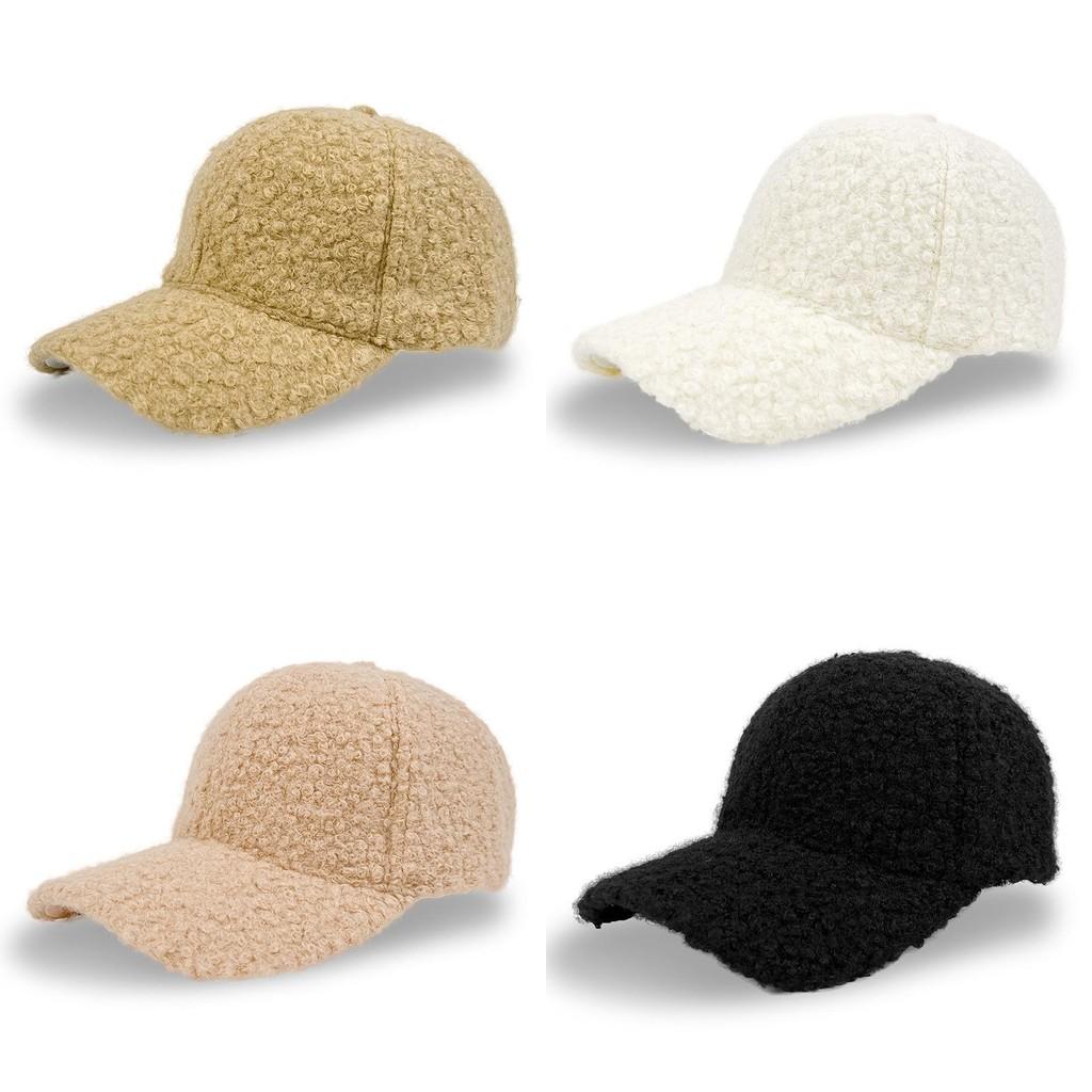 Plush Color Solid Baseball Cap Warm Winter Outdoor Hat Fashion Gift Breathable